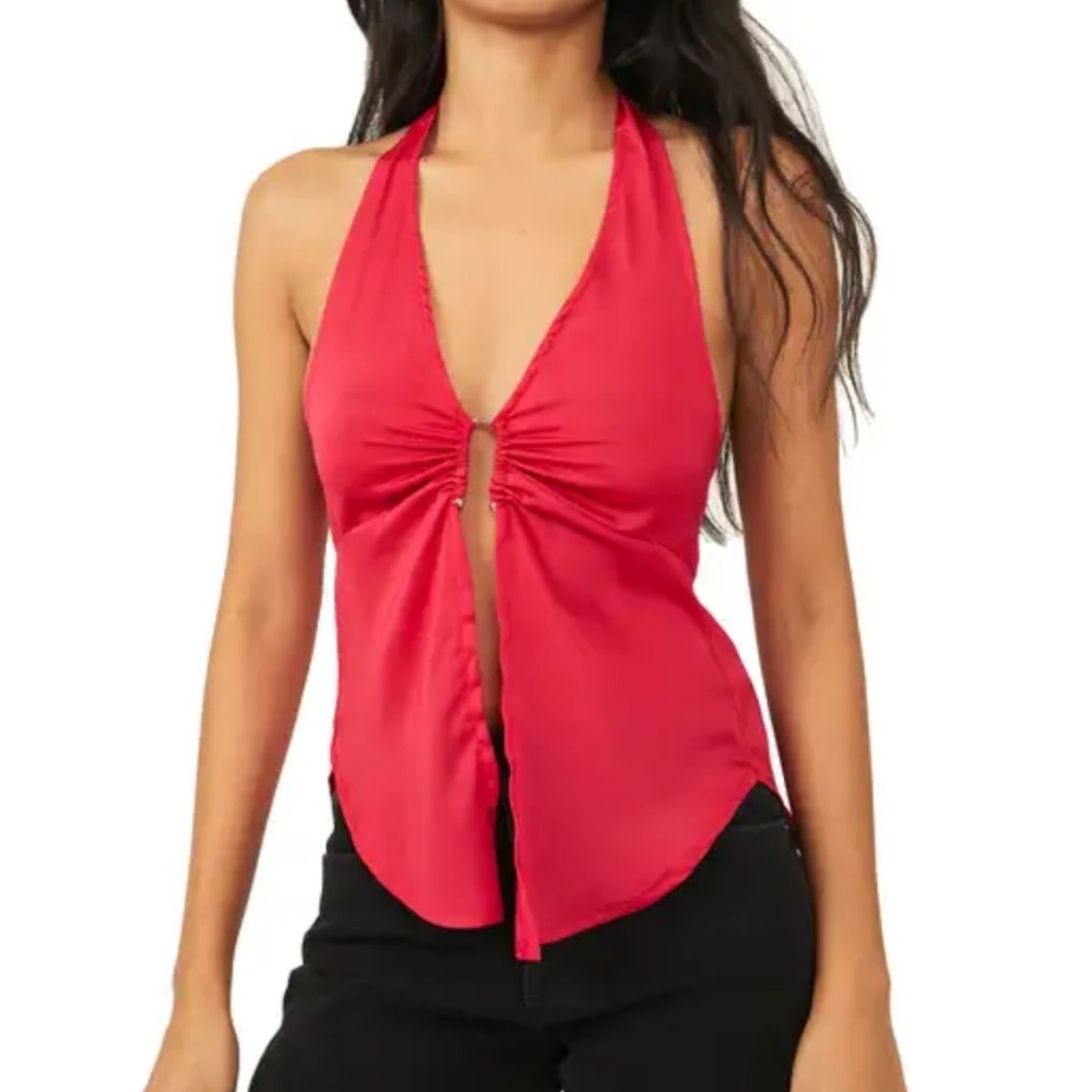 Red Halter Top